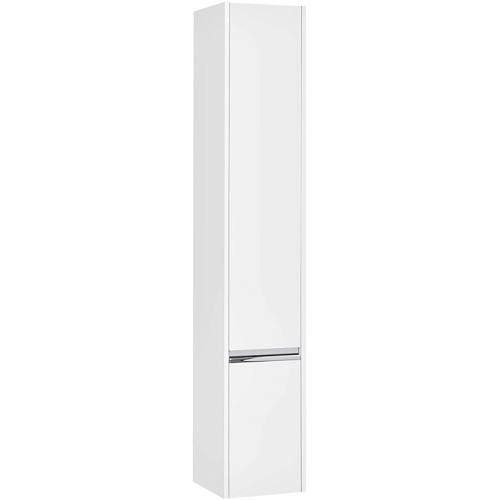 Шкаф - колонна Акватон 1A230503KP01R Капри 30х163 см, правый, белый глянец,хром глянец купить недорого в интернет-магазине Керамос