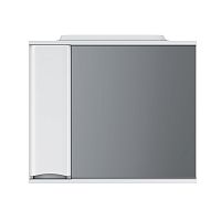 Зеркальный шкаф AM.PM M80MPL0801WG Like, 80х78 см, с подсветкой, левый, белый глянец