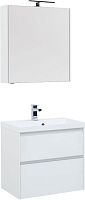 Комплект мебели Aquanet 00240464 Гласс для ванной комнаты, белый