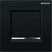 Система Geberit 116.017.KM.1 Sigma пневматического управления смывом писсуара, черный,глянцевый хром