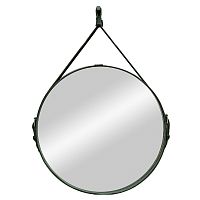 Зеркало Azario LED-00002367 Алмина подвесное, с подсветкой, 51х51 см, черное