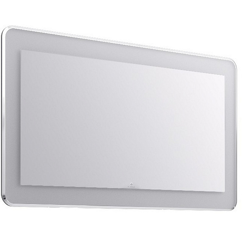 Зеркало Aqwella Mal.02.12 Malaga с подсветкой 120х70 см, белое купить недорого в интернет-магазине Керамос