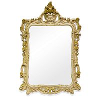 Зеркало TW в раме 71х107 см, цвет рамы  слоновая кость,золото,TW02002avorio,oro