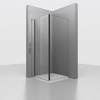 Боковая панель RGW 352253112-14 Z-050-3B, 200 см для душевой двери, профиль черный