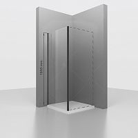 Боковая панель RGW 352205109-14 Z-050-1B, 185 см для душевой двери, профиль черный