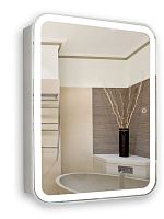 Зеркальный шкаф Azario LED-00002472 Фиджи подвесной, с подсветкой, 60х80 см, белый