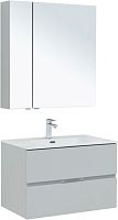 Комплект мебели Aquanet 00274204 Алвита New для ванной комнаты, серый