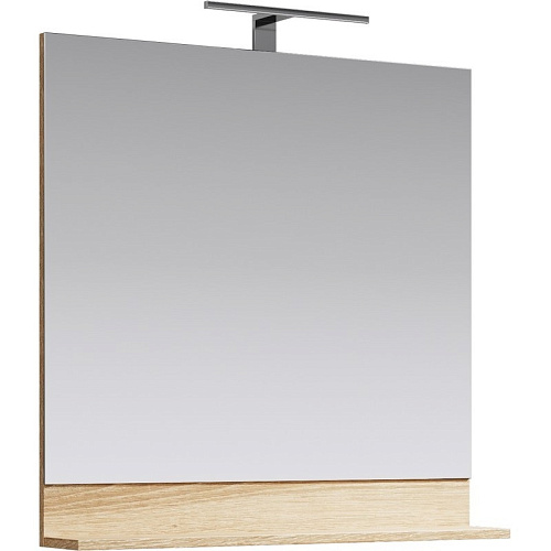 Зеркало Aqwella FOS0208DS Foster с подсветкой 80х80 см, дуб сонома купить недорого в интернет-магазине Керамос