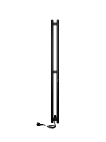Электрический полотенцесушитель INDIGO LSE120-10BRRt Style без полочки, черный