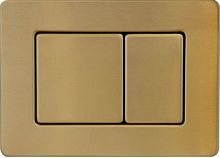 Кнопка Boheme 650-MG Uno для инсталяции двойная, золото матовое