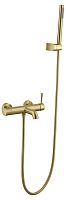 Смеситель Boheme 463-MG Uno для ванны с душем, золото матовое