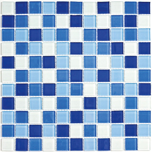 Мозаика Bonaparte Мозаика стеклянная и стеклянная с камнем BlueWave-3 купить недорого в интернет-магазине Керамос