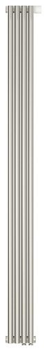 Радиатор Сунержа 7024-0312-1804 Эстет-11 отопительный н/ж EU50 1800х180 мм/ 4 секции, графитовый серый (RAL 7024)