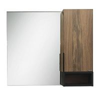 Зеркальный шкаф COMFORTY 00004151038 Штутгарт 88 см, дуб тёмно-коричневый